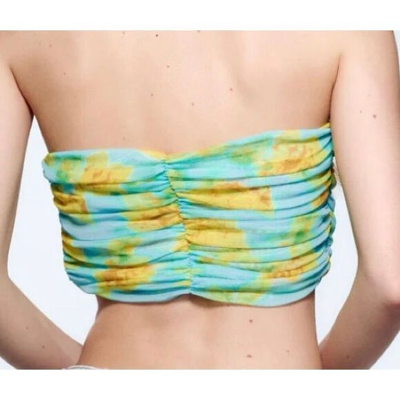 NWT Zara BLOGGERS FAV TULLE CORSET TOP SMALL - Picture 2 of 8